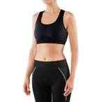 FALKE Damen BH Da Bra Top Madison low, Größe XS in Schwarz