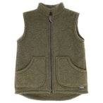 maximo - Kid's Jersey Fleece Weste - Freizeitweste Gr 98/104 oliv
