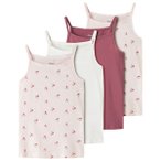 Name it - Kid's Strap Top 4-Pack - Top Gr 92 weiß
