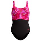 Speedo - Women's Print Contour Eclipse One Piece - Badeanzug Gr 40 schwarz