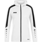 JAKO Damen Kapuzensweat Kapuzenjacke Power, Größe 34 in Weiß