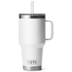 Yeti Coolers - Rambler Straw Mug - Isolierbecher Gr 1242 ml weiß/grau