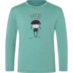 Super.Natural Wood Craftine  Kinder  Longsleeves tuerkis Größe 152 Trekking  H