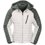 MAUL Damen Funktionsjacke Annaberg Steppjacke+Kapuze, Größe 34 in Weiß