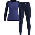 Odlo Active Warm Special Set Damen Funktionsunterwäsche ( Blau XL)