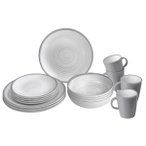 Brunner - Lunch Box - Geschirr-Set Gr 16 Pieces grau