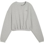 PUMA Damen Sweatshirt W CLOUDSPUN CREW, Größe M in Grau