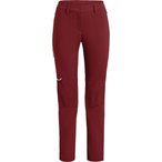 Salewa Puez Orval 2 Hose Damen  Softshellhose rot Größe M Trekking  Widerstand