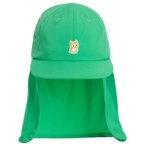 Namuk - Kid's Ray Sonnenhut mit Nackenschutz - Cap Gr M grün