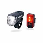 Vdo VDO ECO Light M60 Set Fahrradlicht Unisex ( Schwarz one size Größe,)