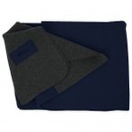 Mufflon - Blanket Logo - Decke Gr 200 x 140 cm  Blau/Schwarz