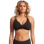 Seafolly Wrap Front Damen Bikinioberteil ( Schwarz 36 Größe,)