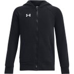 UNDER ARMOUR Kinder Kapuzensweat UA RIVAL FLEECE FZ HOODIE, Größe S in Schwarz