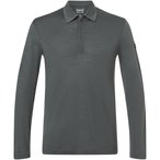 Super.Natural Zip Polo  Herren  Longsleeves grau Größe L Trekking  Hautfreundl