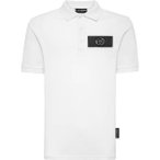 PLEIN SPORT Poloshirt SCRATCH, Größe S in Weiß