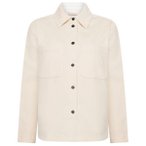 KnowledgeCotton Apparel - Women's 14 Wales Corduroy - Bluse Gr M weiß/beige