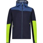 CMP Herren Kapuzensweat MAN HYBRID JACKET FIX HOOD, Größe 48 in Blau