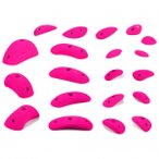 blue pill - Hard Boulder - Klettergriffe Gr XS-XL rosa/weiß