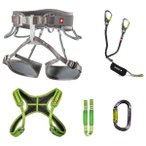 Ocun - Via Ferrata Twist+Chest Set - Kletterset Gr M-XL grau/grün