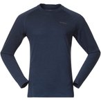 Bergans Inner:Pure Merino  Herren  Langarm Unterhemden blau Größe XL Trekking 