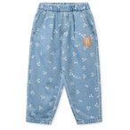 LIEWOOD - Kid's Borris Printed Light Denim - Jeans Gr 86 blau