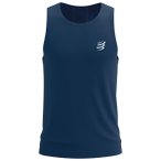 Compressport - Performance Singlet - Laufshirt Gr L blau