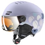 Uvex - Kid's Rocket Junior Visor Mirror S2 - Skihelm Gr 51-55 cm lila/grau