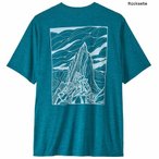 Patagonia Cap Cool Daily Shirt Cloud Crag T-Shirt, M, glacial blue - light glaci