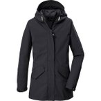 KILLTEC Kinder Mantel KOS 120 GRLS SFTSHLL PRK, Größe 116 in Schwarz