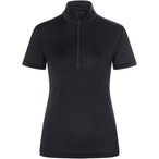 Super.Natural Tundra175 Zip 1/4  Damen  Kurzarm Unterhemden schwarz Größe L   