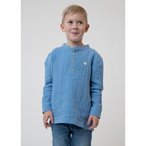 Bavarian Caps Edelweiß  Kinder  Hemden blau Größe 134  Lifestyle Hautfreundli