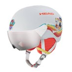 HEAD Kinder Helme Ki YUKI VISOR, Größe XXS in Schwarz