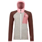 Ortovox - Women's Fleece Grid Plus Classic Knit Hoody - Fleecejacke Gr L grau