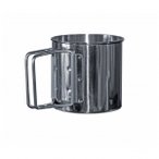 Basic Nature - Edelstahlbecher Faltgriff Gr 0,35 l grau