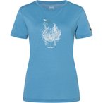 Super.Natural Flowerhands  Damen  T-Shirts blau Größe XS Trekking  Hautfreundl
