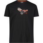 CMP Print Funktions  Herren  T-Shirts schwarz Größe XXL Trekking  Geruchsneutr