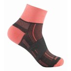Wrightsock Stride Quarter Wandersocken Unisex ( Anthrazit 34-37 Größe,)