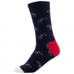 DEDICATED - Socks Sigtuna Bike Pattern - Multifunktionssocken 41-45 blau