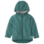 disana - Kid's Walk-Jacke Zipp - Wolljacke Gr 74/80 türkis