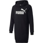 PUMA Kinder Kapuzensweat ESS Logo Hooded Dress FL G, Größe 104 in Schwarz