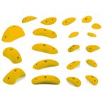 blue pill - Hard Boulder - Klettergriffe Gr XS-XL gelb/weiß