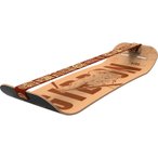 Gibbon Giboard Set - Slackline-Balanceboard roots rocker travel brown