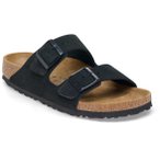 Birkenstock Arizona Veloursleder Schmal Damen Sandalen ( Schwarz 36 EU, EU |)