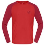 Norrøna - Femund PureUll L/S - Merinoshirt Gr S cowhide / port