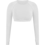 SMILODOX Crop Longsleeve Linnea, Größe M in Grau