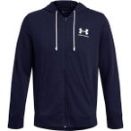 UNDER ARMOUR Herren Langarm RIVAL TERRY LC FZ, Größe M in Schwarz