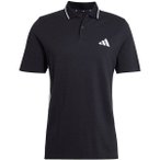 ADIDAS Herren Polo Essentials 3-Streifen Piqué, Größe XL in Schwarz