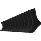 CAMANO Herren Socken Online comfort cotton Socks 12p, Größe 43-46 in Schwarz