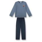 Sanetta - Boy's Cotton Pyjama 1/1 246243 - Alltagsunterwäsche Gr 176 grau/blau