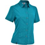 MAUL Damen Bluse Halserspitze 4XT, Größe 36 in Blau